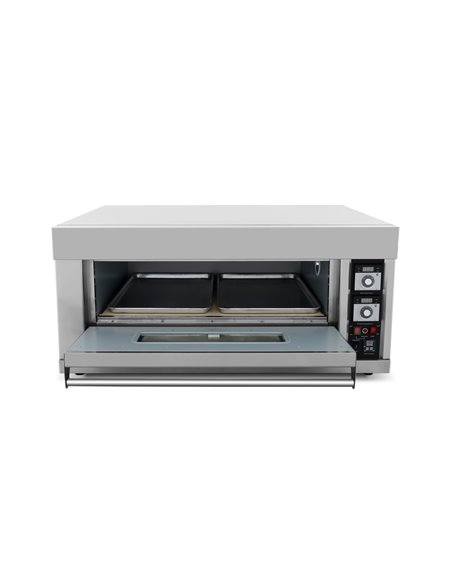 Commercial Pizza Oven Electric 860x630mm 6.6kW Capacity 6 pizzas at 12&quot Digital | DA-EO102D