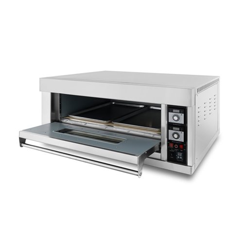 Commercial Pizza Oven Electric 860x630mm 6.6kW Capacity 6 pizzas at 12&quot Digital | DA-EO102D