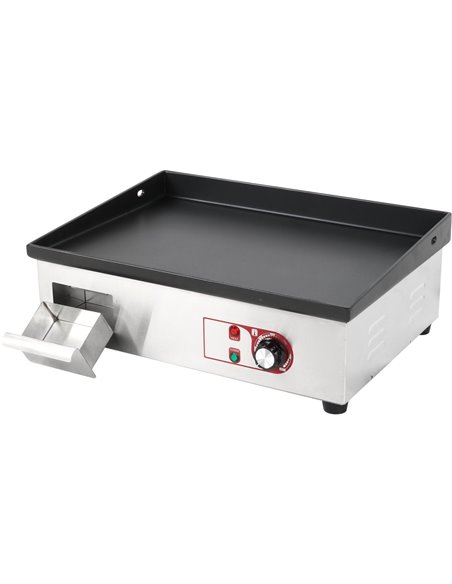 Commercial Griddle Smooth 540x380mm Enamelled plate 2.2kW Electric | DA-EG5438