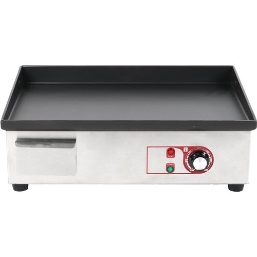 Commercial Griddle Smooth 540x380mm Enamelled plate 2.2kW Electric | DA-EG5438