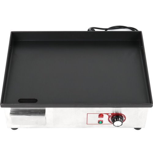 Commercial Griddle Smooth 540x380mm Enamelled plate 2.2kW Electric | DA-EG5438