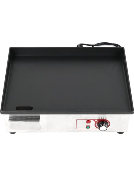 Commercial Griddle Smooth 540x380mm Enamelled plate 2.2kW Electric | DA-EG5438