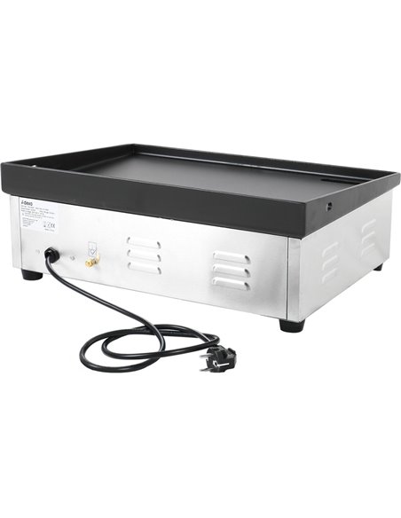 Commercial Griddle Smooth 540x380mm Enamelled plate 2.2kW Electric | DA-EG5438