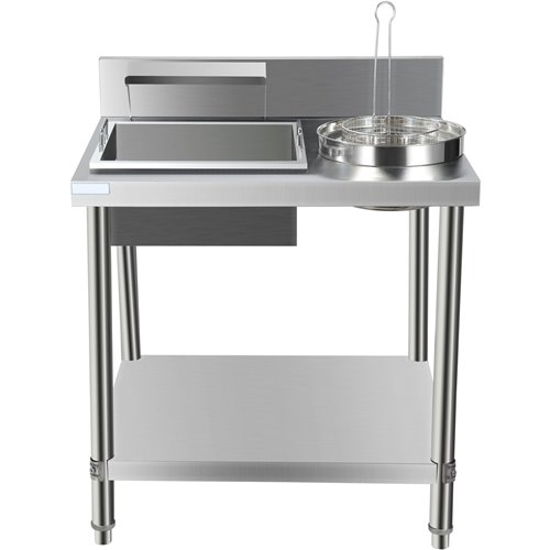 Professional Stainless Steel Breading Table with Upstand | DA-HBT1000