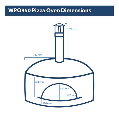 Commercial Wood Fire Pizza Oven | DA-WPO950