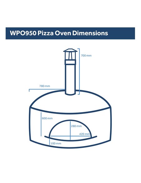 Commercial Wood Fire Pizza Oven | DA-WPO950