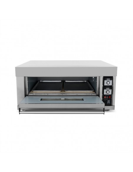 Commercial Pizza Oven Electric 860x630mm 6.6kW Capacity 6 pizzas at 12" - Digital display | Stalwart DA-MAREO102D