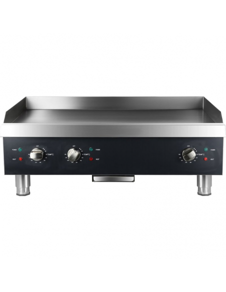 Commercial Griddle Smooth 915x620x360mm 12kW Electric | DA-HEG836