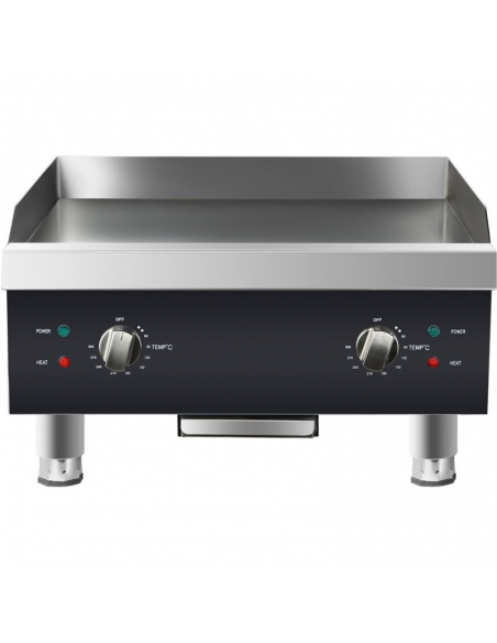 Commercial Griddle Smooth 610x620x360mm 8kW Electric | DA-HEG824