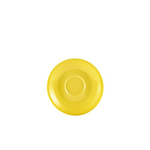 Genware Porcelain Yellow Saucer 12cm