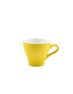 Genware Porcelain Yellow Tulip Cup 18cl/6.25oz