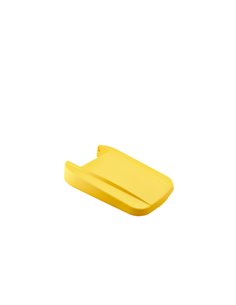 Yellow Closed Lid For Grey Recycling Bin 85L