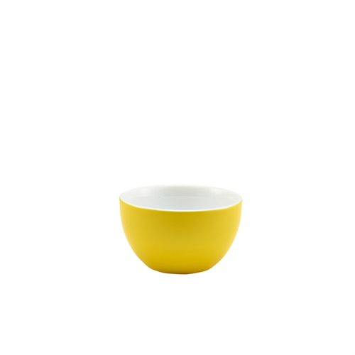 Genware Porcelain Yellow Sugar Bowl 17.5cl/6oz