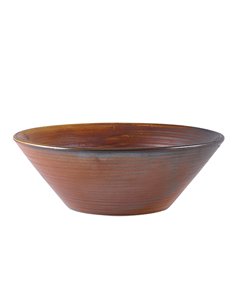 Terra Porcelain Rustic Copper Conical Bowl 19.5cm