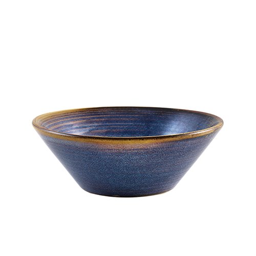 Terra Porcelain Aqua Blue Conical Bowl 14cm