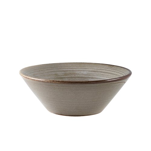 Terra Porcelain Grey Conical Bowl 14cm