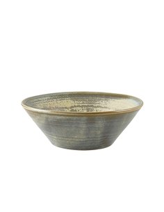 Terra Porcelain Matt Grey Conical Bowl 14cm