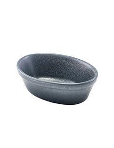 Forge Graphite Stoneware Oval Pie Dish 16cm