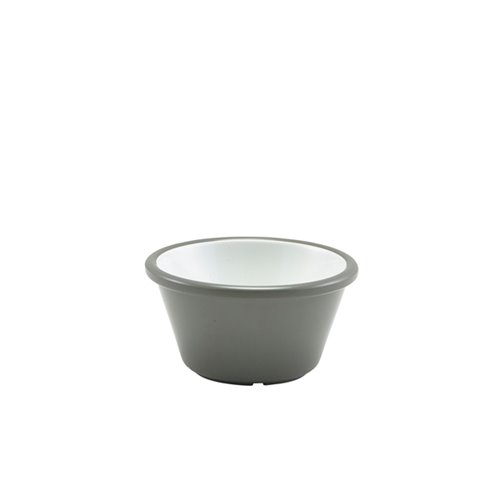 Two Tone Melamine Ramekin Grey And White 59ml/2oz