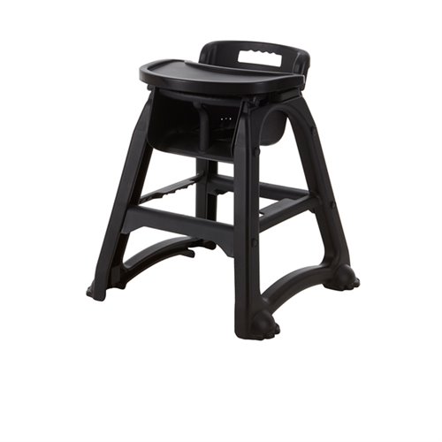 GenWare Black PP Stackable High Chair