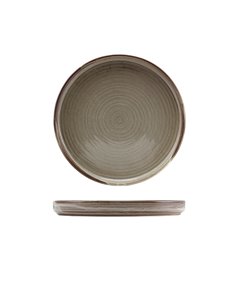 Terra Porcelain Grey Low Presentation Plate 21cm