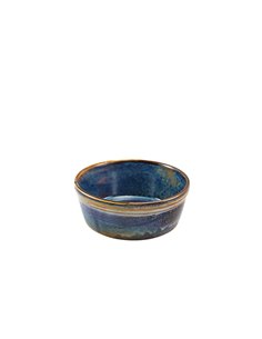 Terra Porcelain Aqua Blue Round Pie Dish 13.6cm
