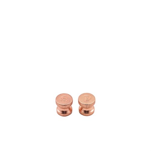 Engraved Copper Knobs For Salt/Pepper Grinders 6pcs