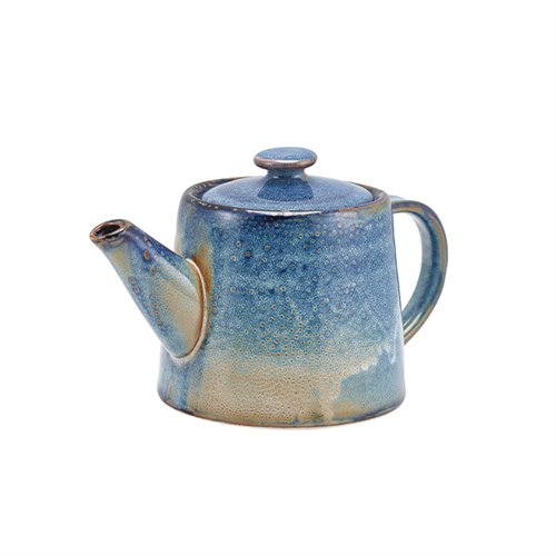 Terra Porcelain Aqua Blue Teapot 50cl/17.6oz