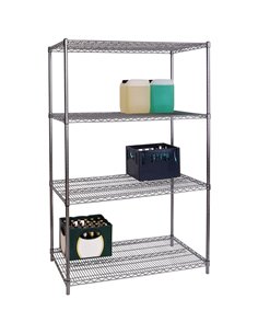 Commercial Stainless Steel Wire Shelving unit 4 tier 1200kg Width 1200mm Depth 600mm | DA-SS12060180A4