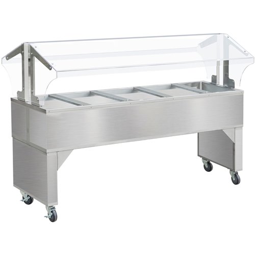 Commercial Buffet Ice Cooled Table with Sneeze Guard Stainless steel 1970x570x870mm | DA-BICT52073OB