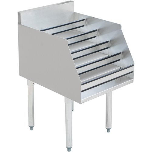 Commercial Liquor Bottle Display Rack 5 tier with Backsplash Stainless steel 910x580x760mm | DA-LDR2336