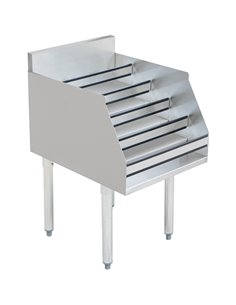 Commercial Liquor Bottle Display Rack 5 tier with Backsplash Stainless steel 460x580x760mm | DA-LDR2318