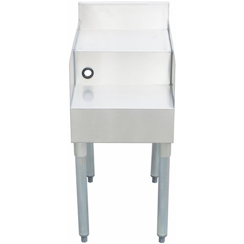Commercial double step blender station with backsplash Stainless steel 460x580x760mm | DA-DSBS2318