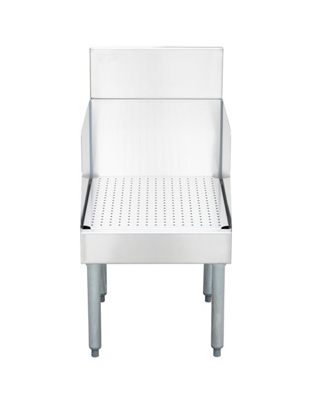 Commercial Recessed Bar Drainboard with Backsplash Stainless steel 460x640x760mm | DA-RPBDU2518