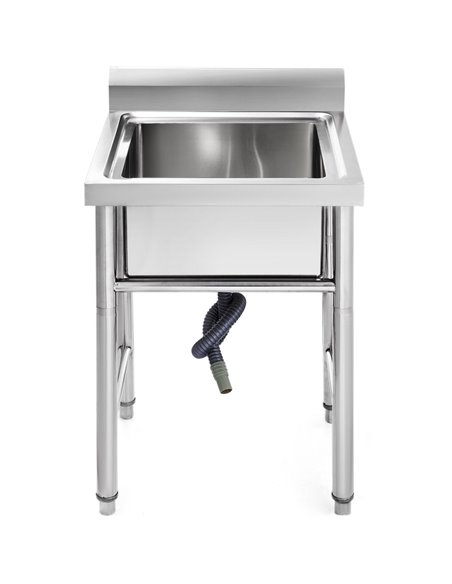 Commercial Sink Stainless steel 600x600x900mm 1 bowl Splashback | DA-SINK6060