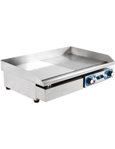 Commercial Giant Griddle Half Ribbed 728x393mm 2  Zones 4.4kW Electric | WHEG820AFR