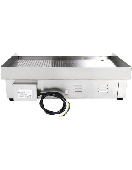 Commercial Giant Griddle Half Ribbed 728x393mm 2  Zones 4.4kW Electric | WHEG820AFR