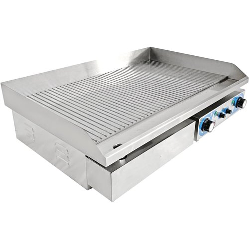 Commercial Griddle Ribbed 728x393mm 2 zones 4.4kW Electric | DA-WHEG820AR