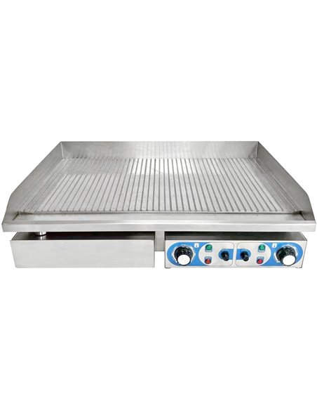 Commercial Griddle Ribbed 728x393mm 2 zones 4.4kW Electric | DA-WHEG820AR