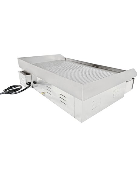 Commercial Griddle Ribbed 728x393mm 2 zones 4.4kW Electric | DA-WHEG820AR