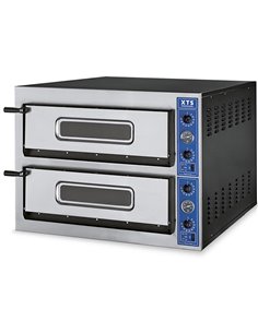 Italian Premium Electric Pizza Oven Thermometer 2 chambers 610x915mm Capacity 6+6 pizzas at 12&quot 400V | XTS F290EAPS