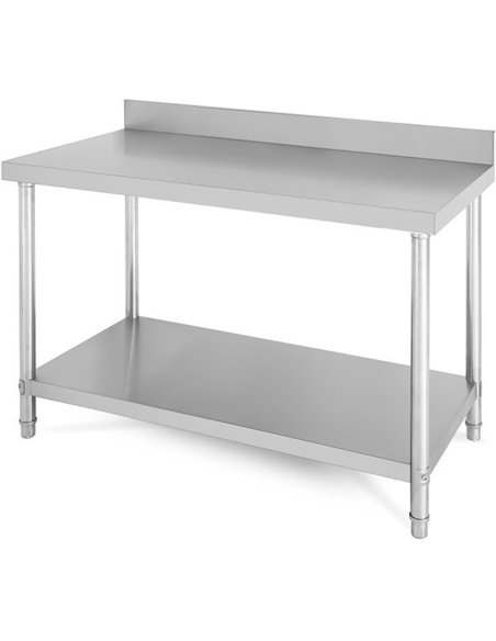 Commercial Work Table Stainless Steel Rear Upstand Bottom shelf 1000x600x850mm | DA-SW1006S