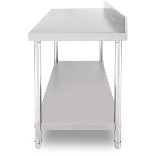 Commercial Work Table Stainless Steel Rear Upstand Bottom shelf 800x600x850mm | DA-SW806S