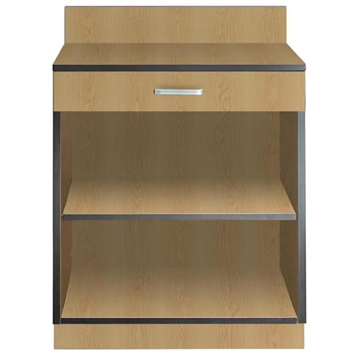 Natural Color Waitress Station with Drawer and Adjustable Shelf 915x610x915mm | DA-GSWS003N