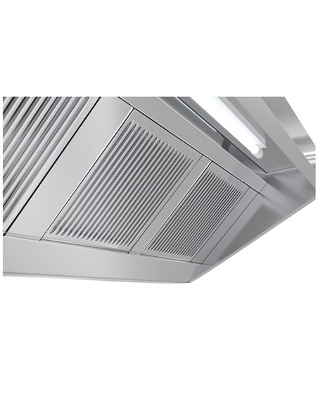 Wall type Extraction canopy with Filter &amp Fan &amp Lights &amp Speed control 1600x700x450mm | DA-VH167F