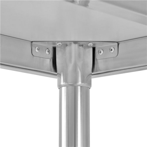 Commercial Work Table Stainless Steel Bottom Shelf 1400x700x850mm | DA-SW1407