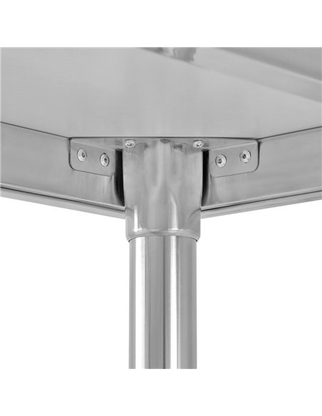 Commercial Work Table Stainless Steel Bottom Shelf 1600x600x850mm | DA-SW1606