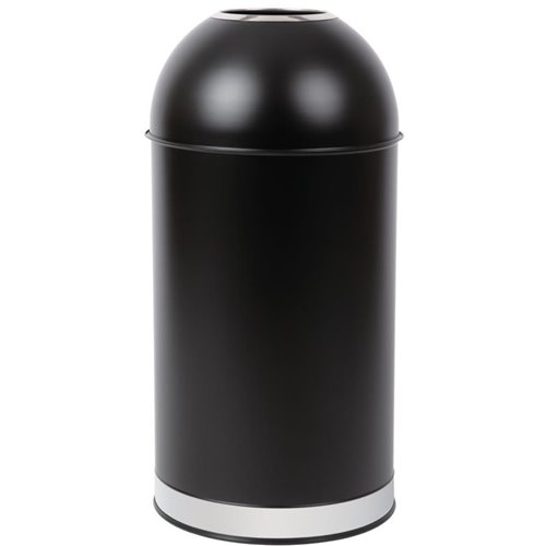 Commercial Open-Top Waste Bin 65 Litres Black | Stalwart DA-JY981065L