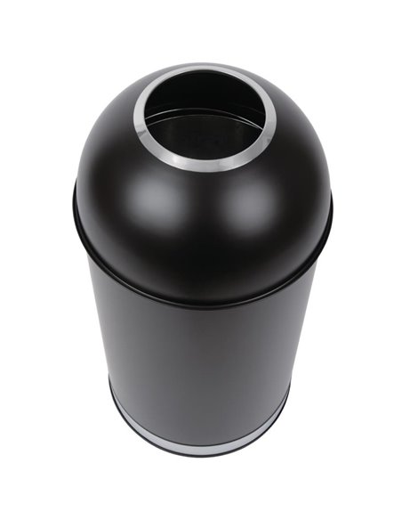 Commercial Open-Top Waste Bin 65 Litres Black | Stalwart DA-JY981065L