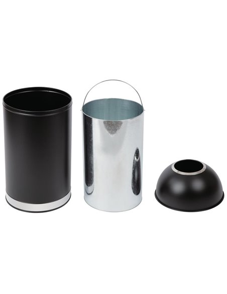 Commercial Open-Top Waste Bin 65 Litres Black | Stalwart DA-JY981065L